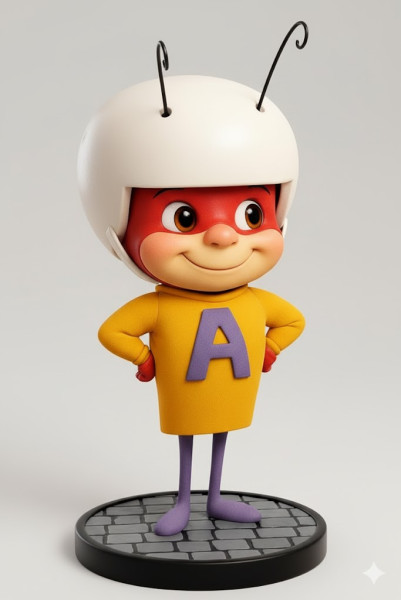 Bonecos 3d style manga anime formiga atomica caricato 3D Print Model .c4d .max .obj .3ds .fbx .stl .blend 