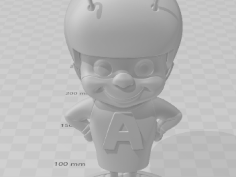 Bonecos 3d style manga anime formiga atomica caricato 3D Print Model