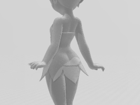 Bonecos 3d style manga anime women lolli tinker bell caricato 3D Print Model