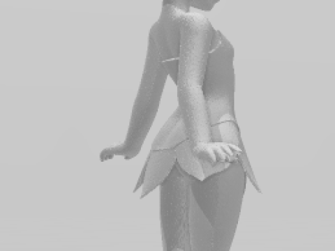 Bonecos 3d style manga anime women lolli tinker bell caricato 3D Print Model