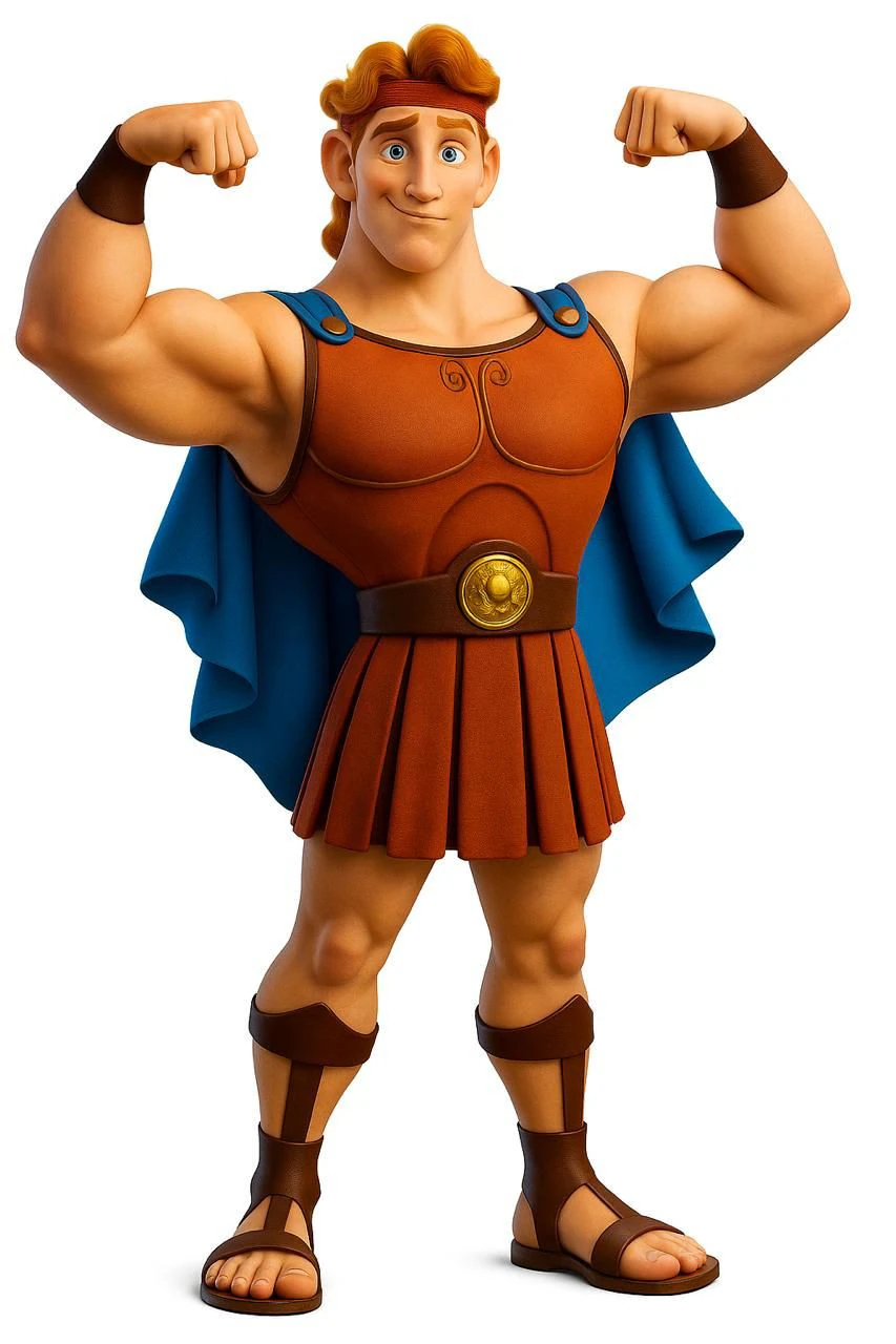 Bonecos 3d style manga anime man hercules caricato 3D Print Model .c4d .max .obj .3ds .fbx .stl .blend