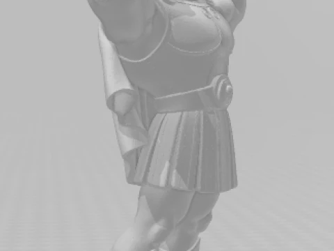 Bonecos 3d style manga anime man hercules caricato 3D Print Model