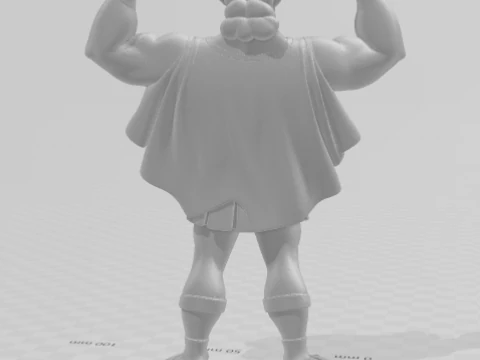 Bonecos 3d style manga anime man hercules caricato 3D Print Model