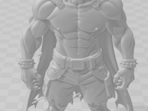 Bonecos 3d style manga anime demonio demon devil caricato 3D Print Model
