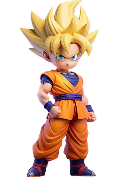 Bonecos 3d style manga anime dragon ball caricato 3D Print Model .c4d .max .obj .3ds .fbx .stl .blend 