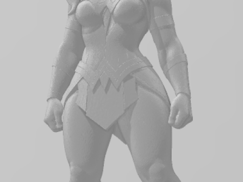 Bonecos 3d stil manga anime harika kadın karikatürü 3D Baskı Modeli