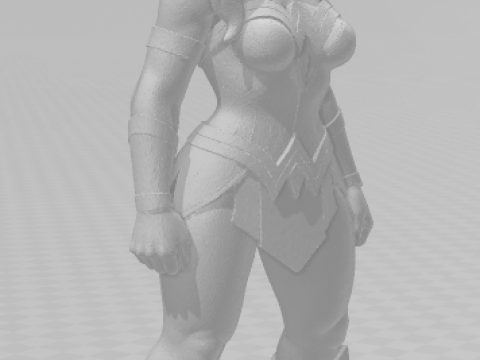 Bonecos 3d stil manga anime harika kadın karikatürü 3D Baskı Modeli