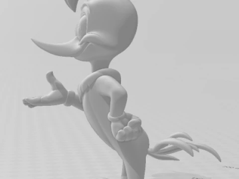 Bonecos 3d style manga anime wood woodpecker pica pau caricato 3D Print Model