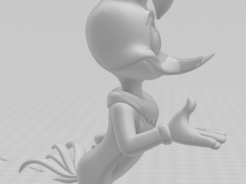Bonecos 3d style manga anime wood woodpecker pica pau caricato 3D Print Model