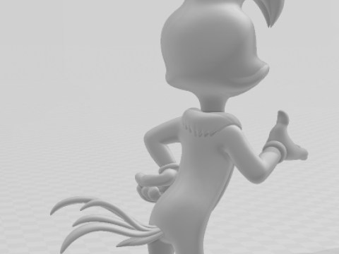 Bonecos 3d style manga anime wood woodpecker pica pau caricato 3D Print Model