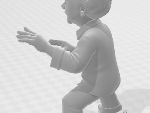 Bonecos 3d style manga anime miagui karate kid caricato 3D Print Model