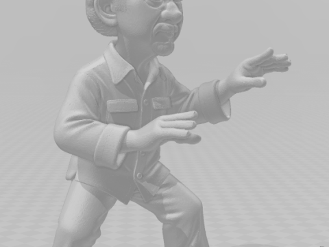 Bonecos 3d style manga anime miyagi karate kid caricato Modello di stampa 3D