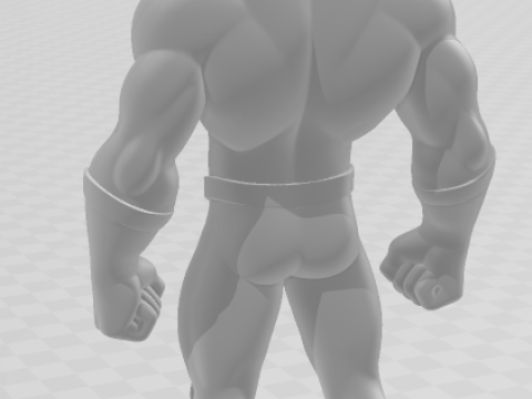 Bonecos 3d style manga anime flash league justice caricato 3D Print Model