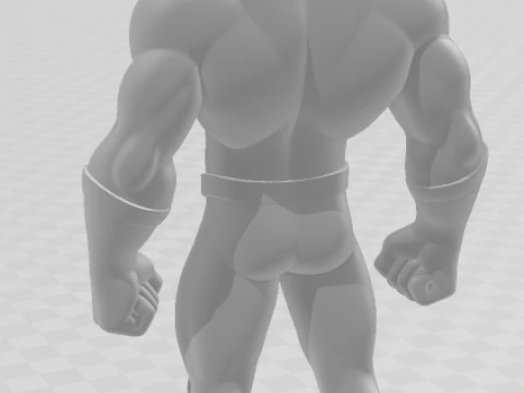 Bonecos 3d style manga anime flash league justice caricato 3D Print Model