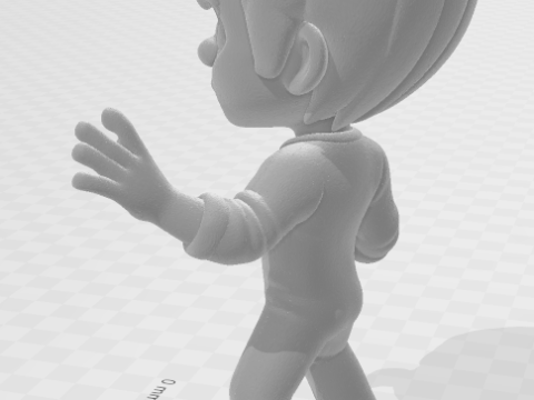 Bonecos 3d style manga anime bruce lee caricato 3D Print Model