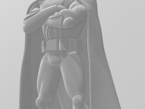 Bonecos 3D-stijl manga anime Batman caricato 3D printmodel