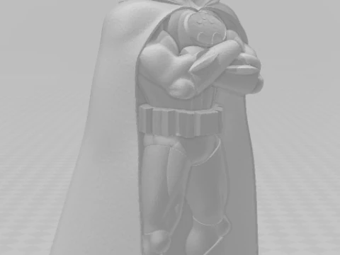 Bonecos 3d style manga anime batman caricato 3D Print Model