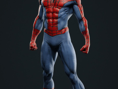 Bonecos estilo 3d mangá anime homem aranha caricato Modelo de Impressão 3D
