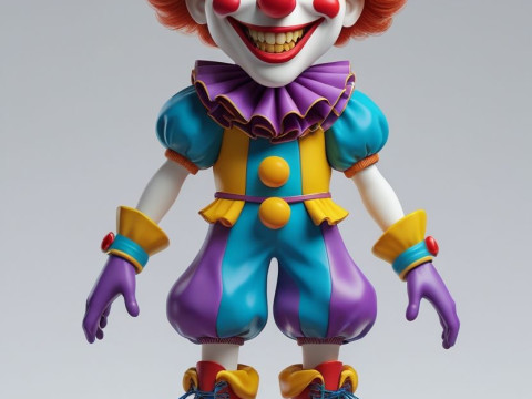Bonecos 3d style manga anime palhao clown caricato 3D Print Model