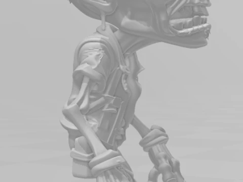 Bonecos 3d style manga anime zombie caricato 3D Print Model