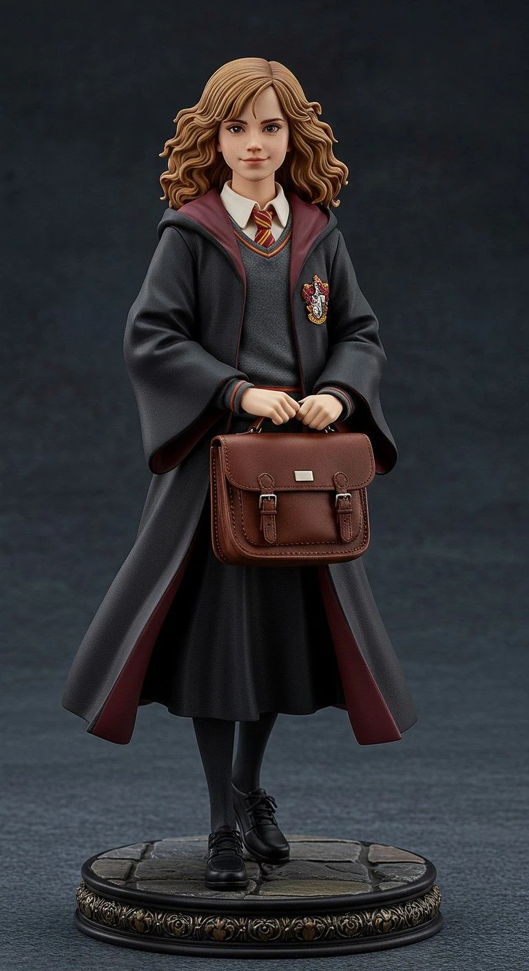 Bonecos 3d style manga anime hermione harry potter caricato 3D Print Model .c4d .max .obj .3ds .fbx .stl .blend 