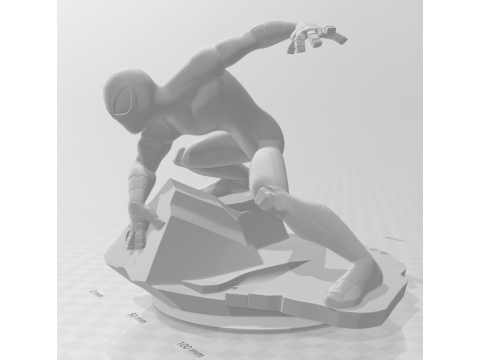 Bonecos 3d style manga anime spider man caricato 3D Print Model