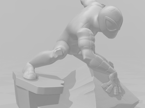 Bonecos 3d style manga anime spider man caricato 3D Print Model