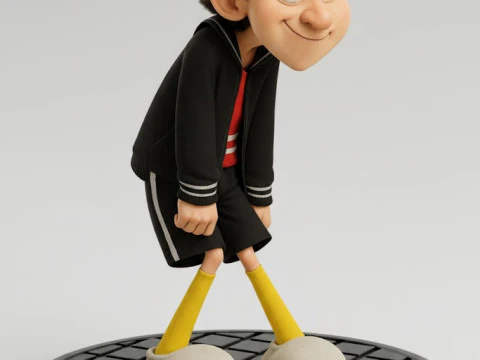 Manga anime gaya 3d Bonecos kiko seriado el chavo del 8 caricato Model Cetak 3D