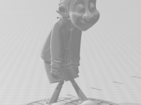 Bonecos 3d style manga anime kiko seriado el chavo del 8 caricato 3D Print Model