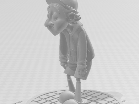 Bonecos 3d style manga anime kiko seriado el chavo del 8 caricato 3D Print Model