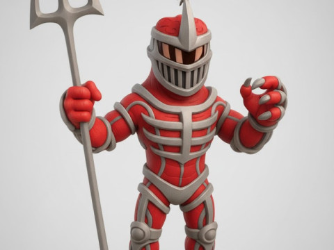 Bonecos 3d style manga anime power rangers lord zedd caricato 3D Print Model