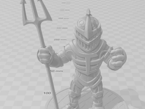 Bonecos 3d style manga anime power rangers lord zedd caricato 3D Print Model