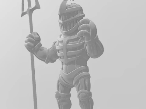 Bonecos 3d style manga anime power rangers lord zedd caricato 3D Print Model