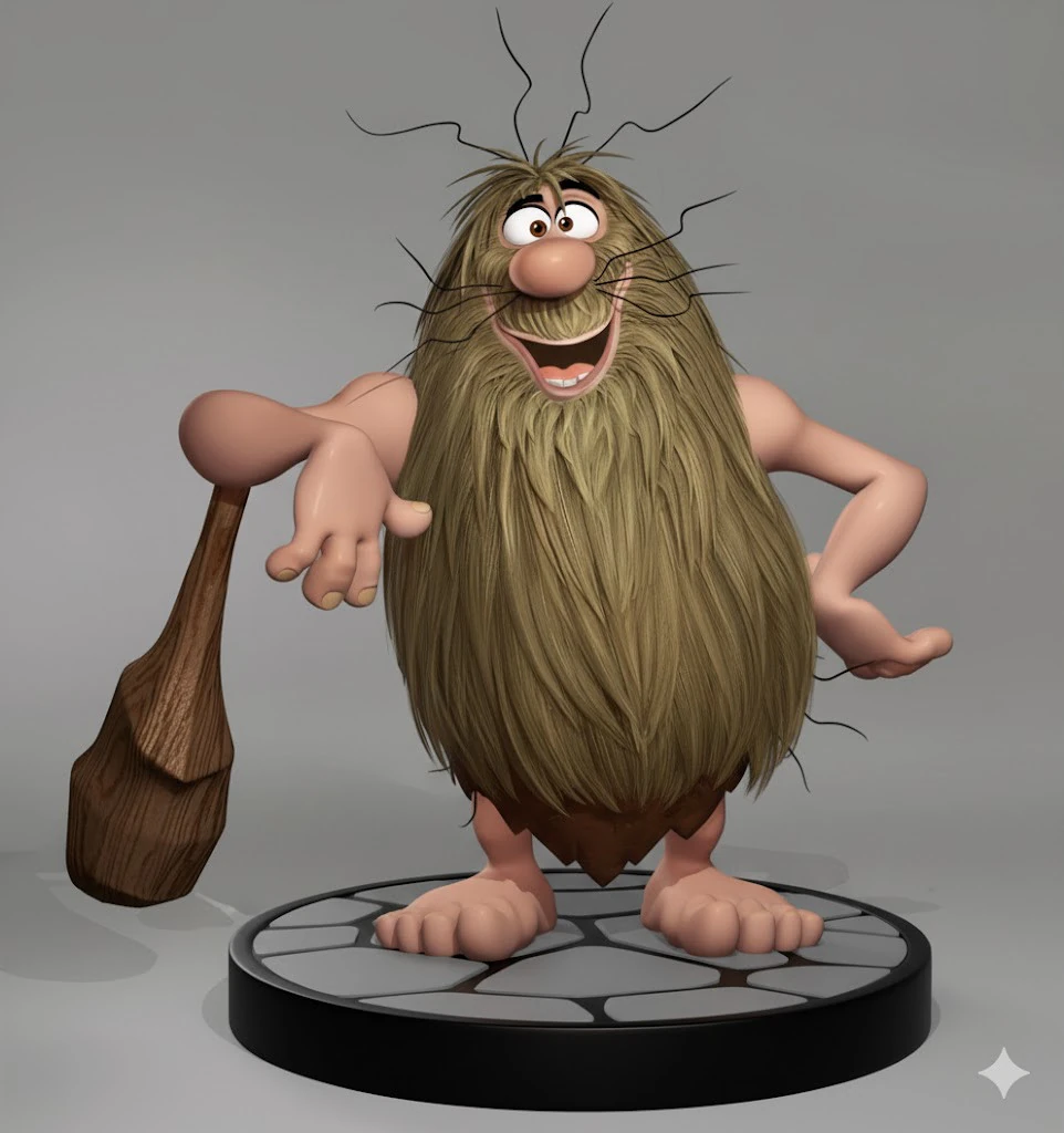 Bonecos 3d style manga anime capito caverna caricato 3D Print Model .c4d .max .obj .3ds .fbx .stl .blend 
