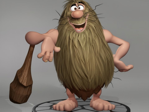 Bonecos 3d style manga anime capito caverna caricato 3D Print Model