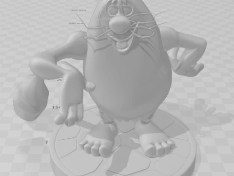 Bonecos 3d style manga anime capito caverna caricato 3D Print Model