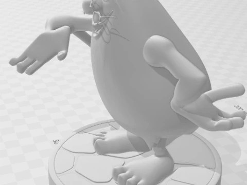 Bonecos 3d style manga anime capito caverna caricato 3D Print Model