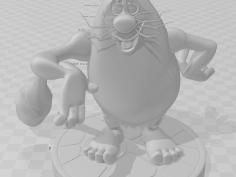 Bonecos estilo 3d manga anime capito caverna caricato Modelo de impresión 3D