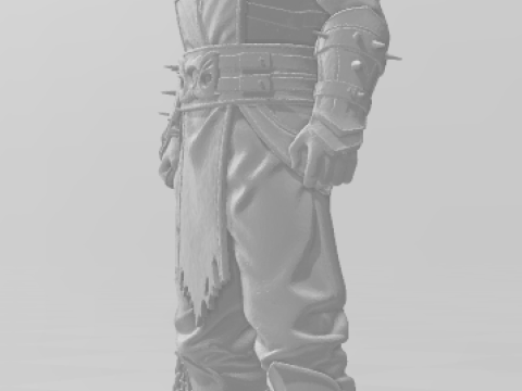 Bonecos 3d style manga anime scorpion mortal kombat caricato 3D Print Model