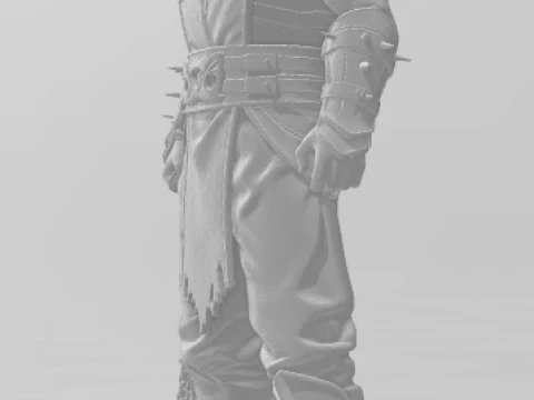 Bonecos 3d style manga anime scorpion mortal kombat caricato 3D Print Model