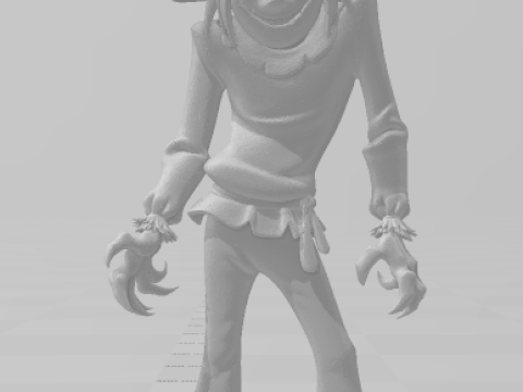 Bonecos 3d style manga anime espantalho scoobydoll caricato 3D Print Model