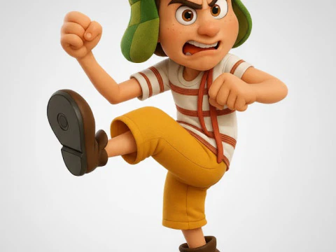 Bonecos 3d style manga anime chaves caricato 3D Print Model