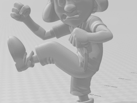 Bonecos 3d style manga anime chaves caricato 3D Print Model