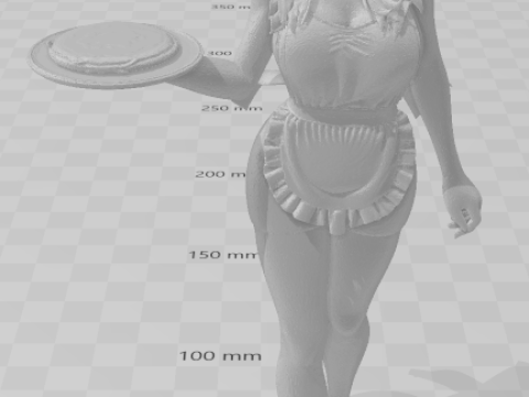 Bonecos 3d style manga anime women lolli caricato 3D Print Model