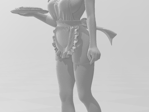 Bonecos 3d style manga anime women lolli caricato 3D Print Model