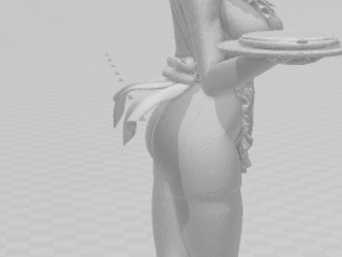 Bonecos 3d style manga anime women lolli caricato 3D Print Model