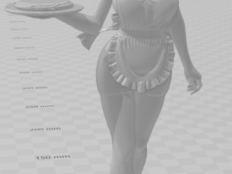 Bonecos 3d style manga anime women lolli caricato 3D Print Model