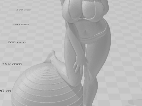 Bonecos 3d style manga anime women lolli caricato 3D Print Model