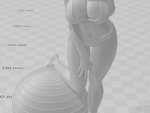 Bonecos 3d style manga anime women lolli caricato 3D Print Model