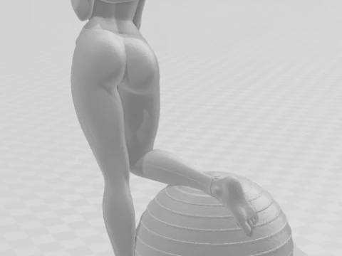 Bonecos 3d style manga anime women lolli caricato 3D Print Model